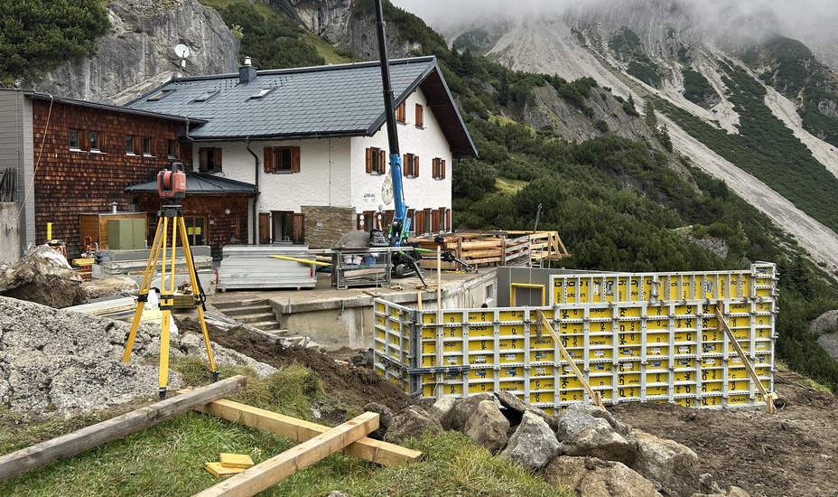 Eine Baustelle hoch über Imst<br />
