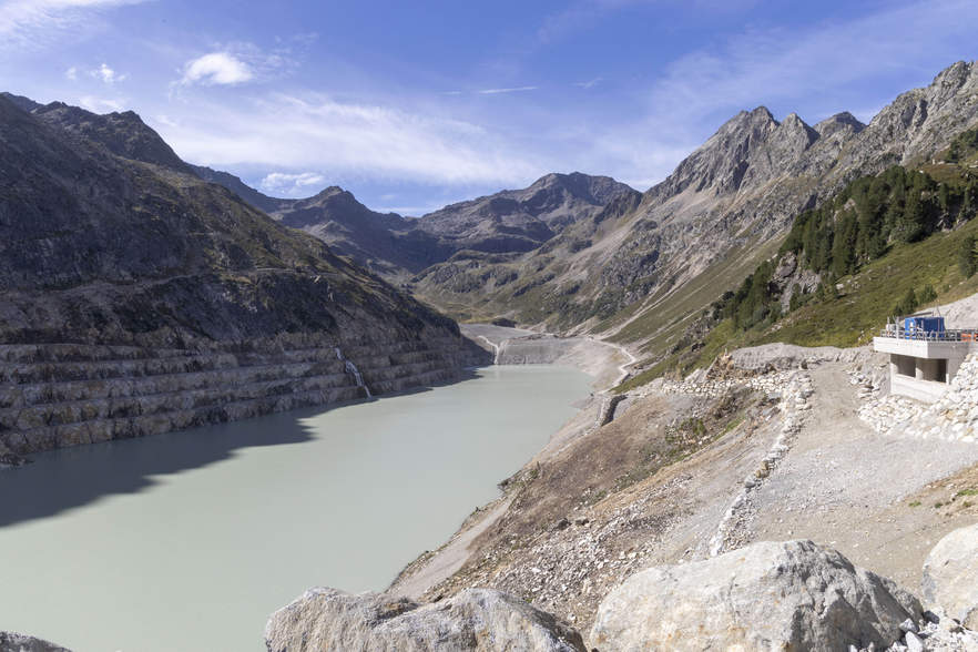 Der Speicher Kühtai füllt sich