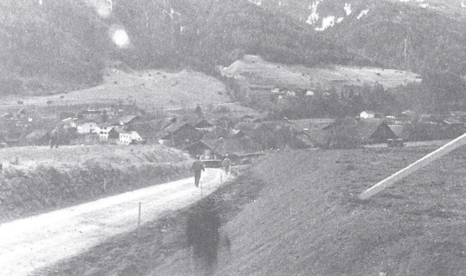 Als in Roppen gebaut wurde und der Bundeskanzler nach Imst kam 