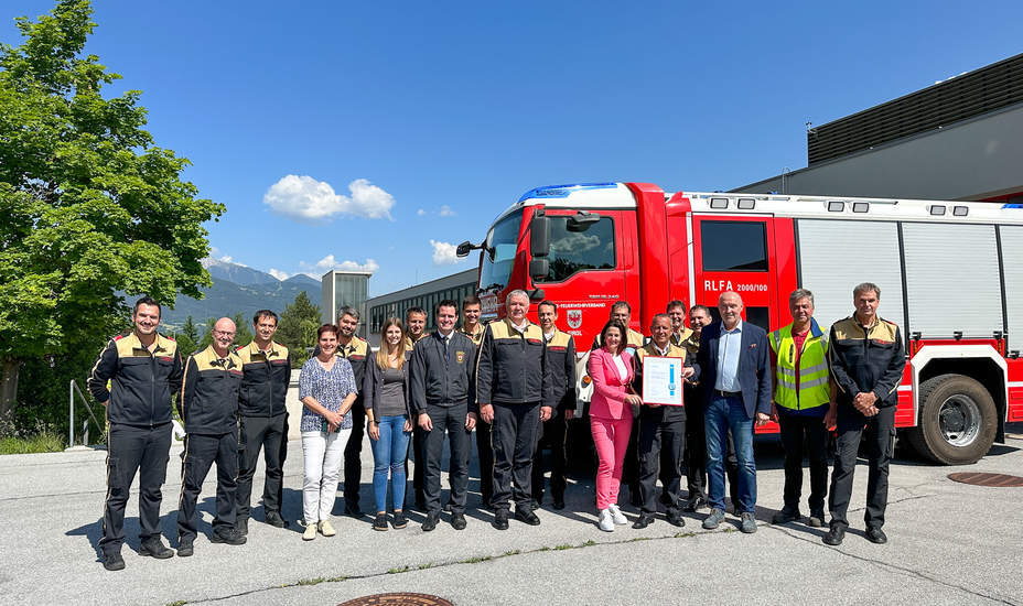 Gütesiegel für Landesfeuerwehrschule Telfs