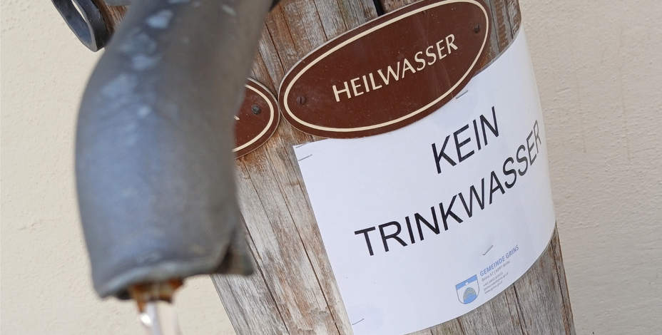 Heilwasser, aber kein Trinkwasser