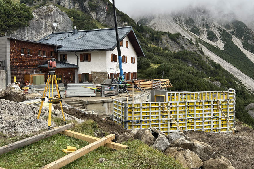 Eine Baustelle hoch über Imst<br />
