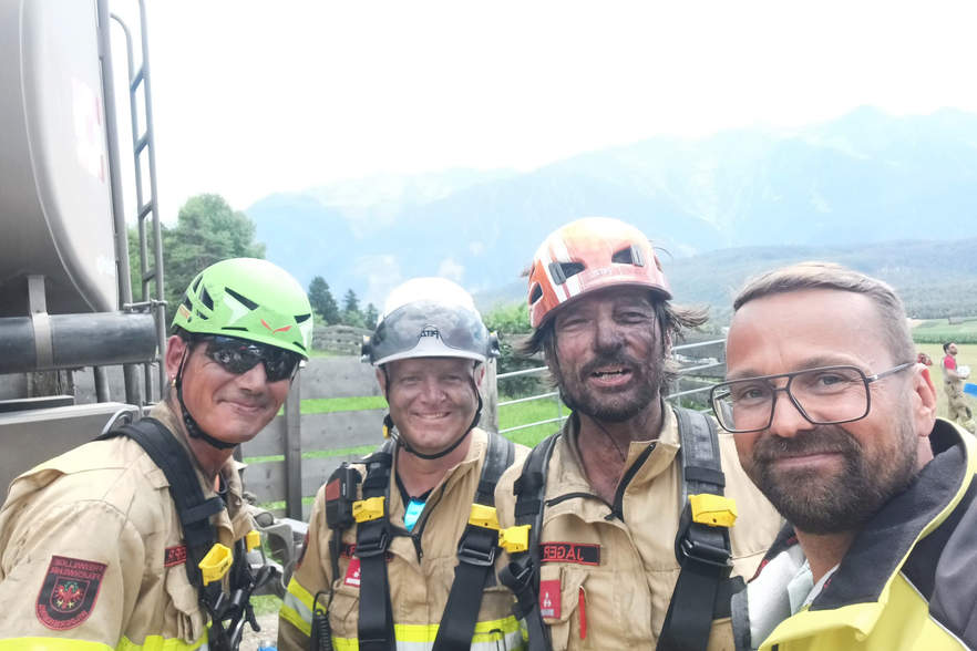 Großeinsatz bei Waldbrand in Wildermieming