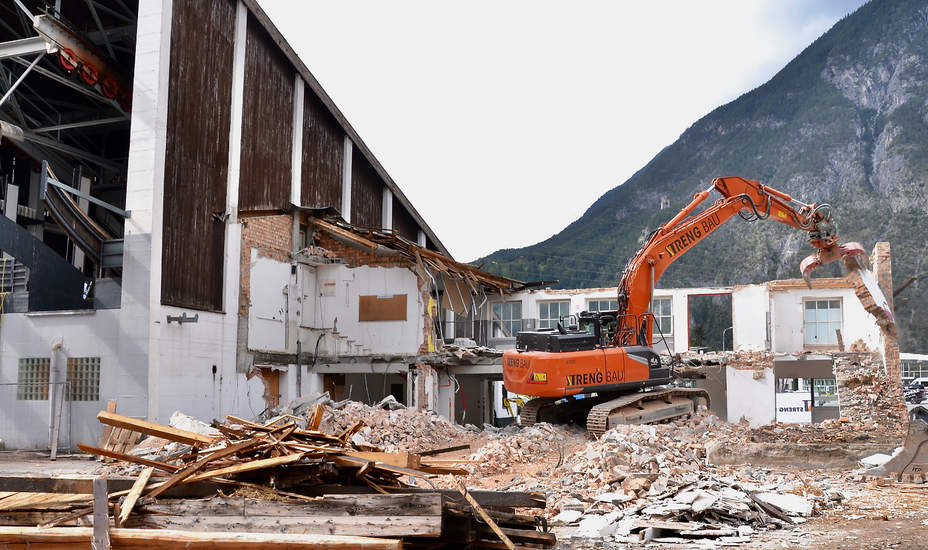 Bagger rückte bereits an