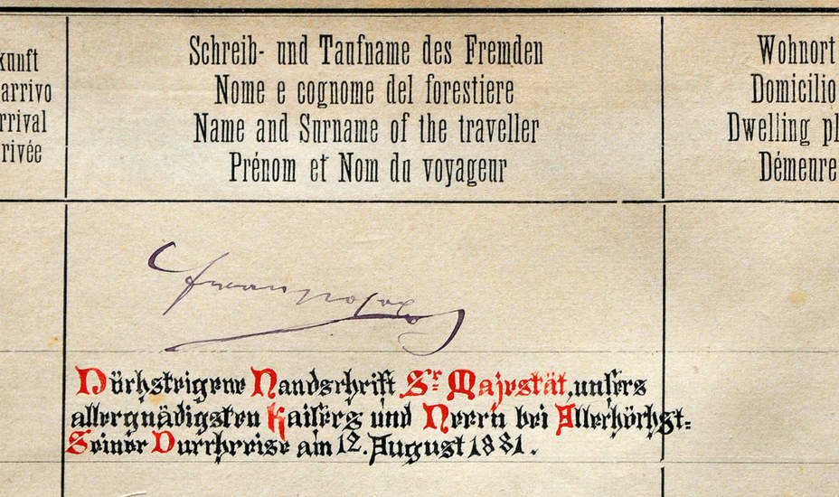 Dem Kaiser ein Ständchen gebracht<br />
