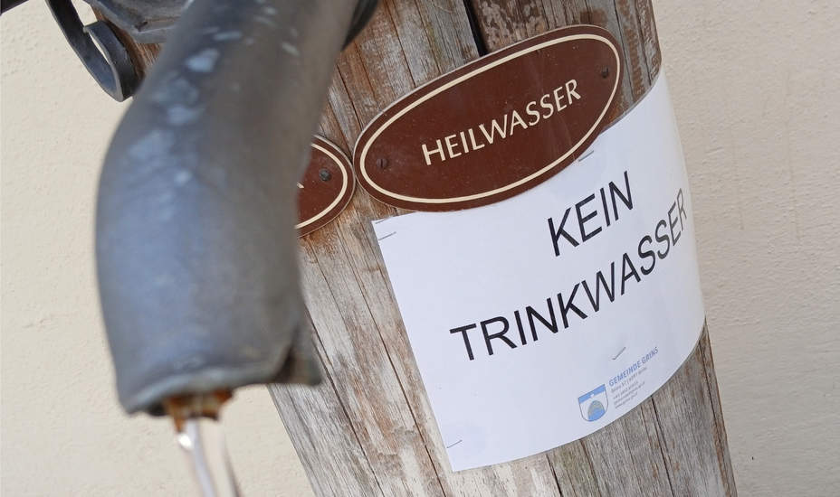 Heilwasser, aber kein Trinkwasser