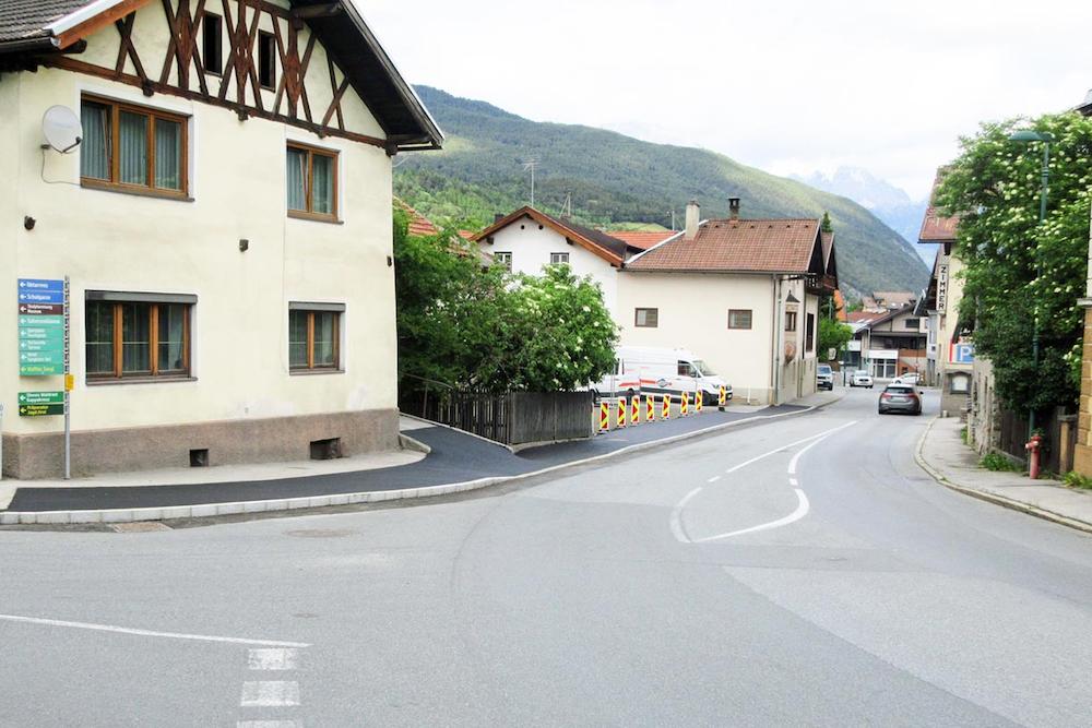 Gehsteig fertiggestellt<br />