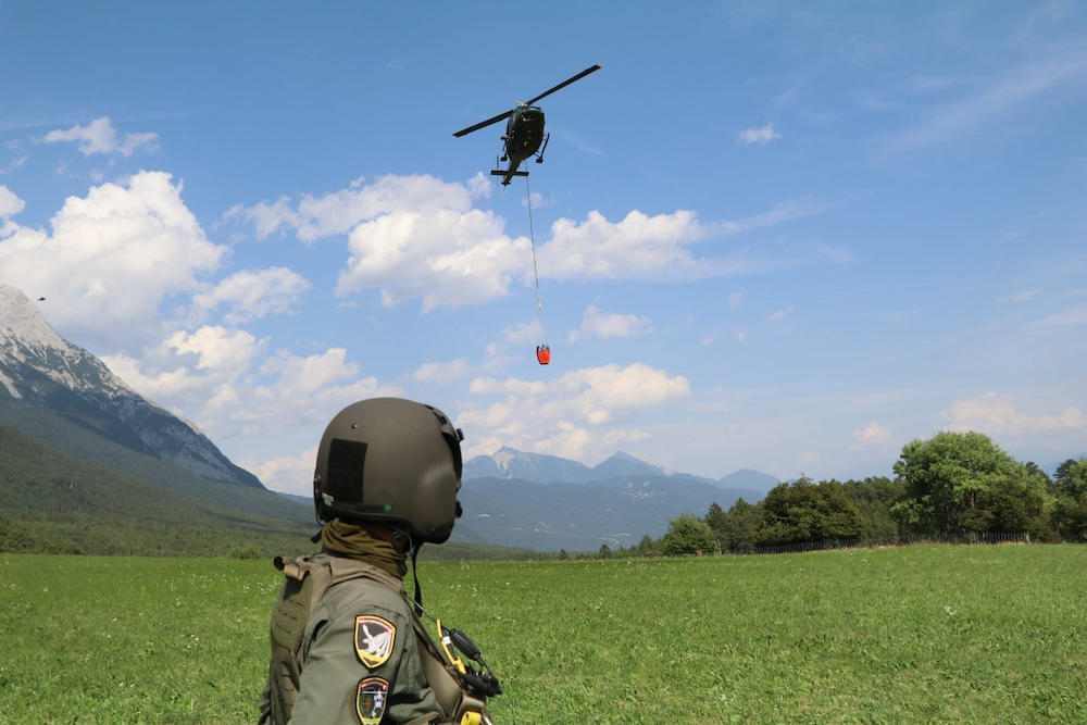 Großeinsatz bei Waldbrand in Wildermieming