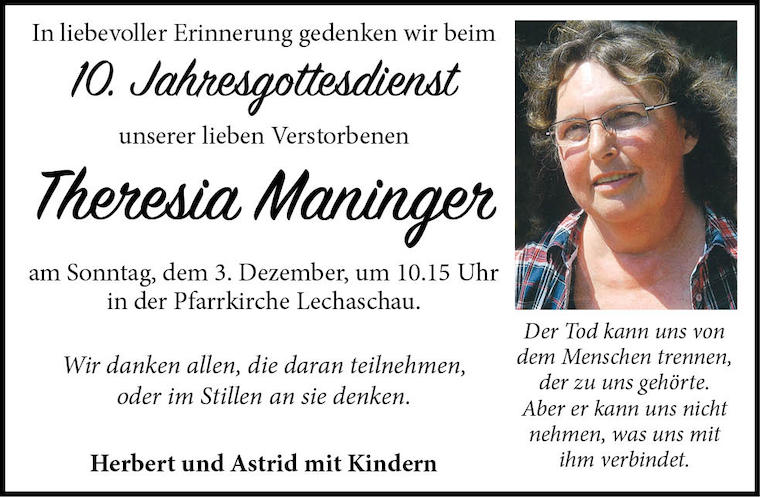 Theresia Maninger
