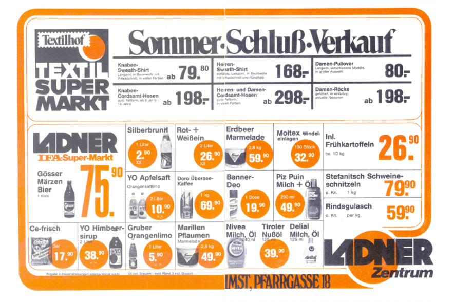Preisschild Nostalgie: Einkaufen im Schilling-Zeitalter<br />

