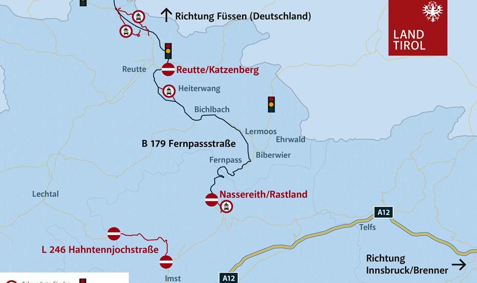 Auch Hahntennjoch gesperrt<br />
