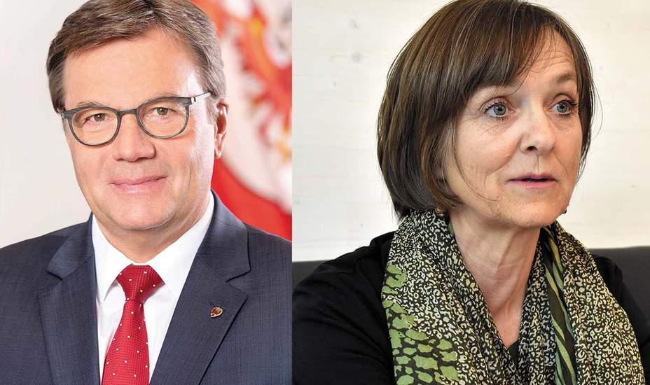 Geteilte Regierungsbank