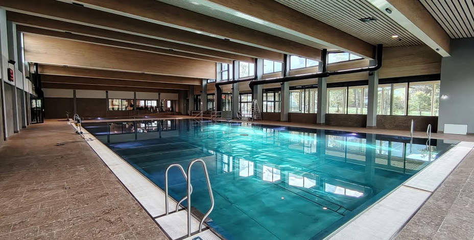 Hallenbad im Endspurt