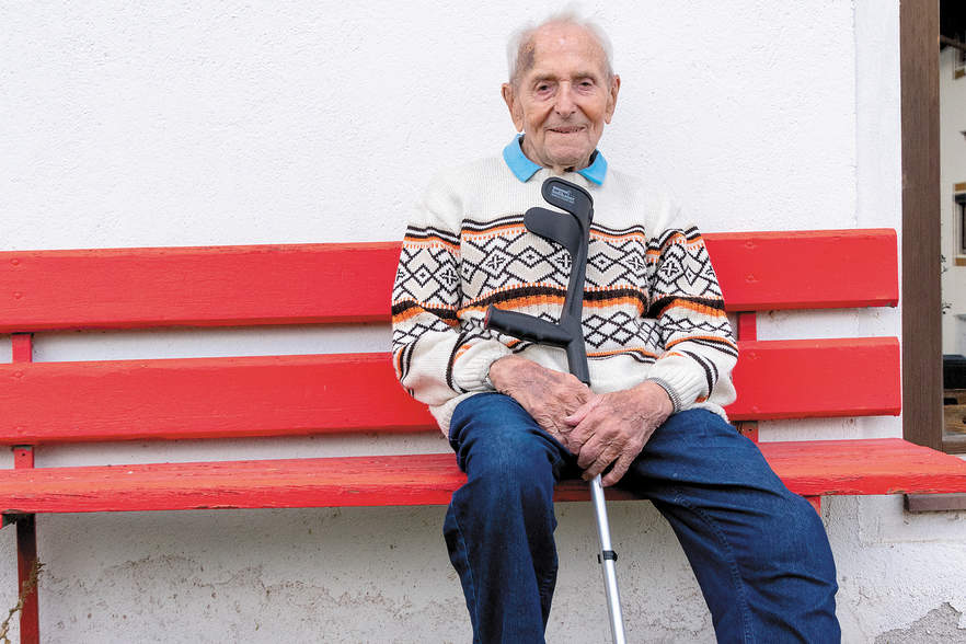 Der 100-Jährige, der noch immer lachen kann