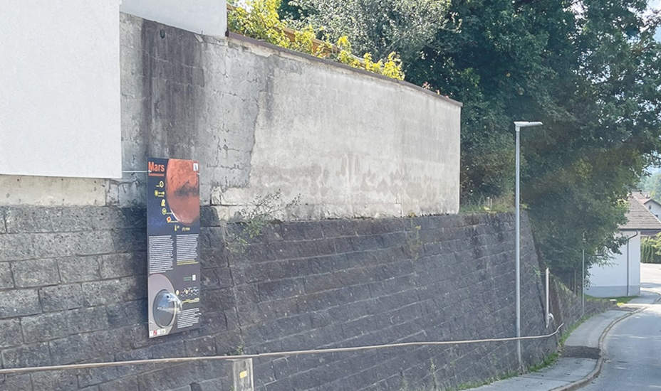 Vandalismus am Planetenweg