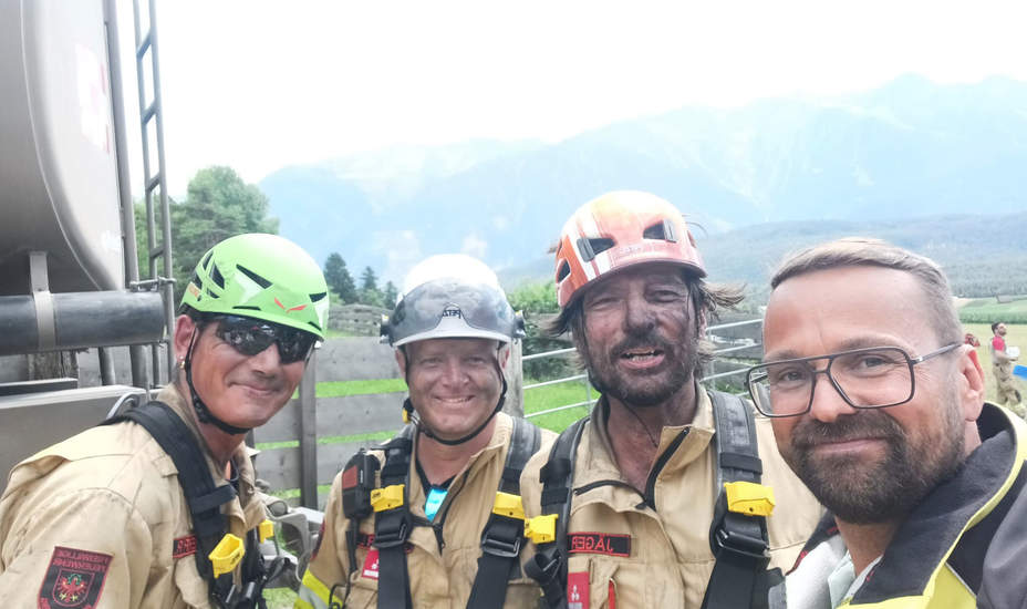 Großeinsatz bei Waldbrand in Wildermieming