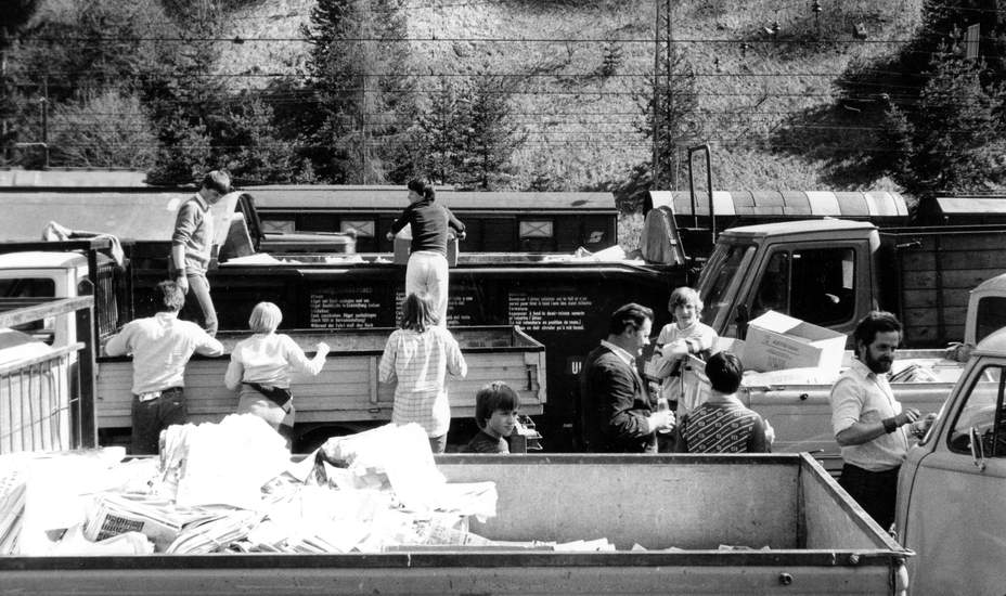 Als die Altpapiersammlung begann