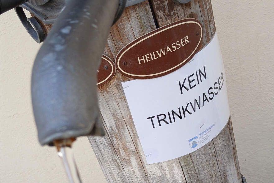 Heilwasser, aber kein Trinkwasser
