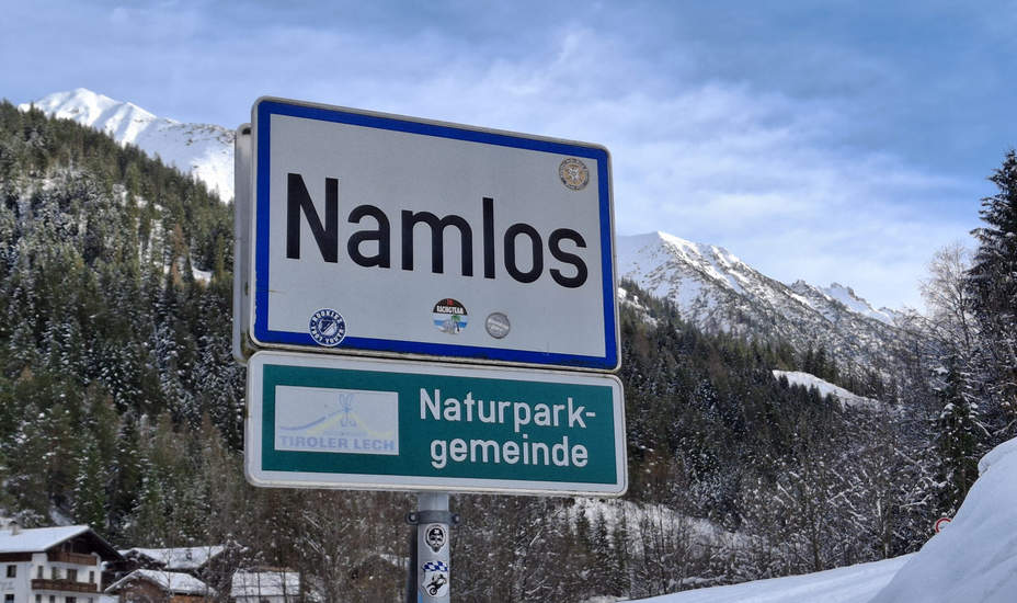 Namlos ohne Ortstafel<br />
