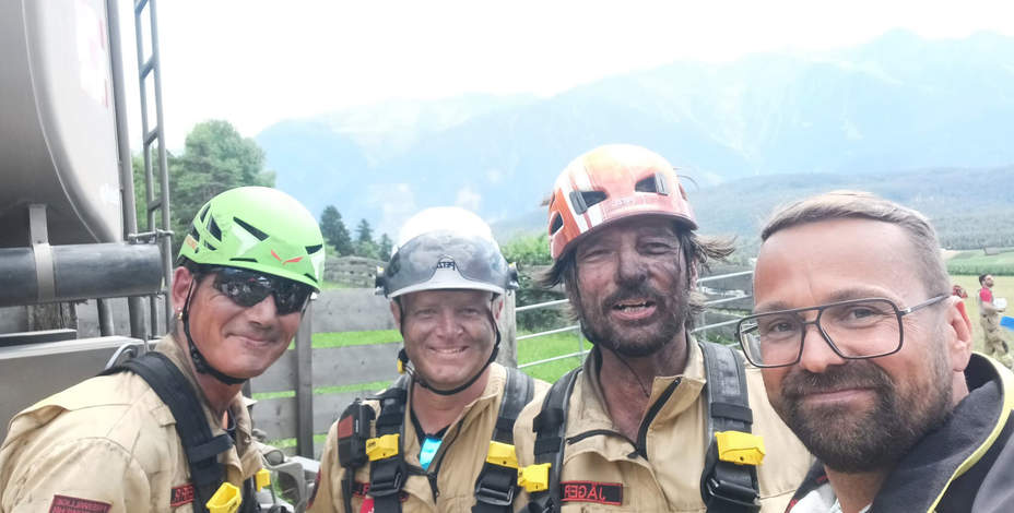 Großeinsatz bei Waldbrand in Wildermieming